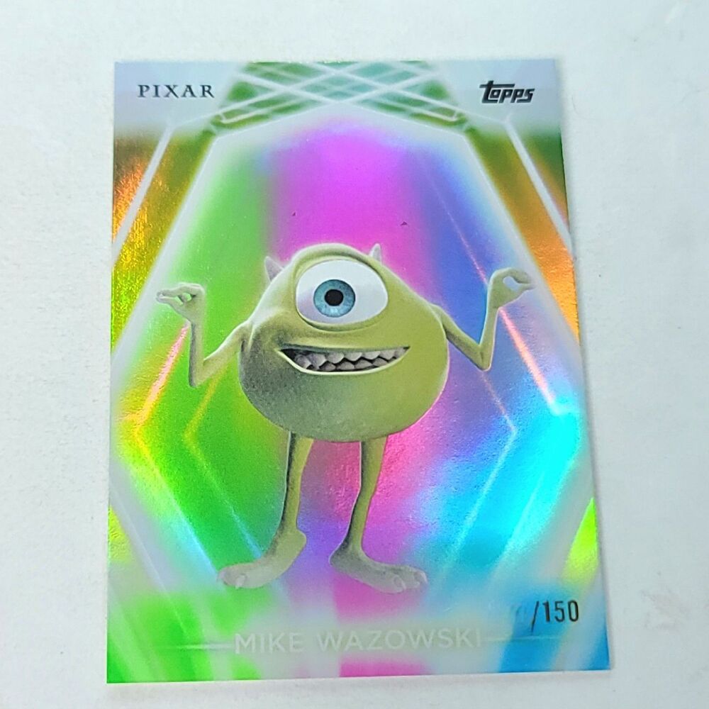 Mike Wazowski Topps 2026 Disney Neon Holo Parallel Refractor Limited ???/150